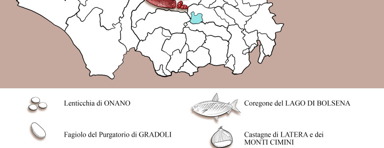 mappa tuscia legenda