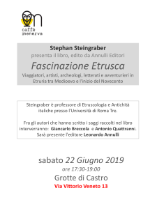 Fascinazione etrusca a Grotte di Castro