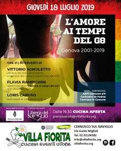 locandina presentazione L'amore ai tempi del G8_Villa Fiorita